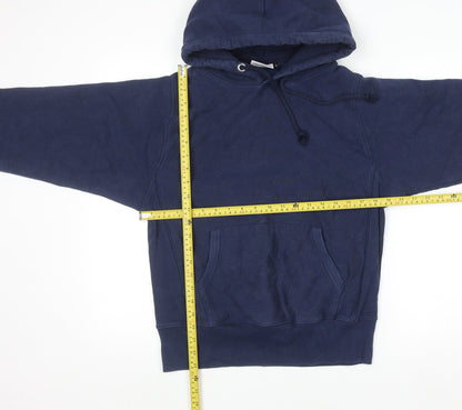 Mens UK Size S Power House Blue Pullover Hoodie