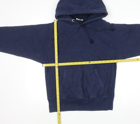Mens UK Size S Power House Blue Pullover Hoodie