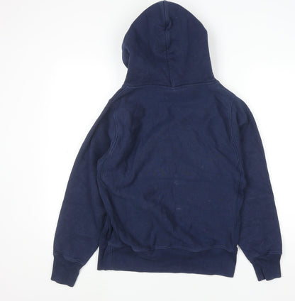 Mens UK Size S Power House Blue Pullover Hoodie