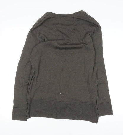 Womens UK Size S Country Road Brown Pullover Jumper