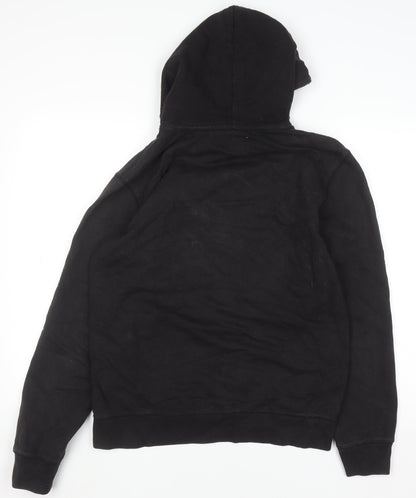 Mens UK Size M ALIFE Black Pullover Hoodie