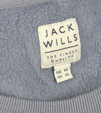 Womens UK Size 14 Jack Wills Blue Pullover Sweatshirt