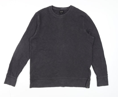 Mens UK Size M River Island Black Pullover Sweatshirt