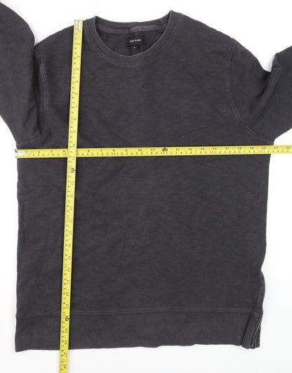 Mens UK Size M River Island Black Pullover Sweatshirt