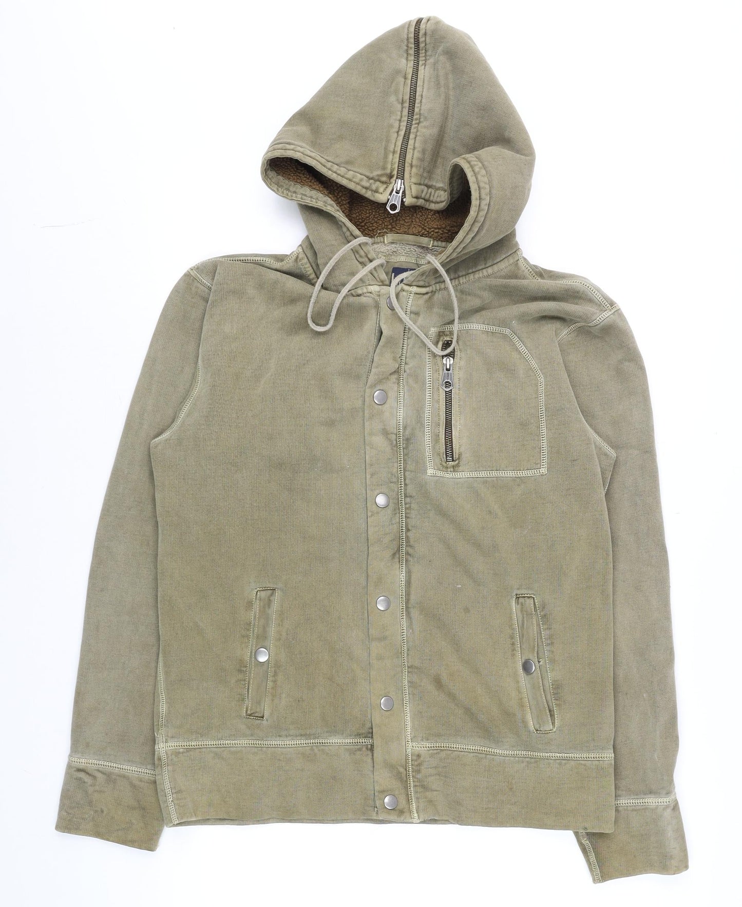 Mens UK Size S Gap Green Hooded