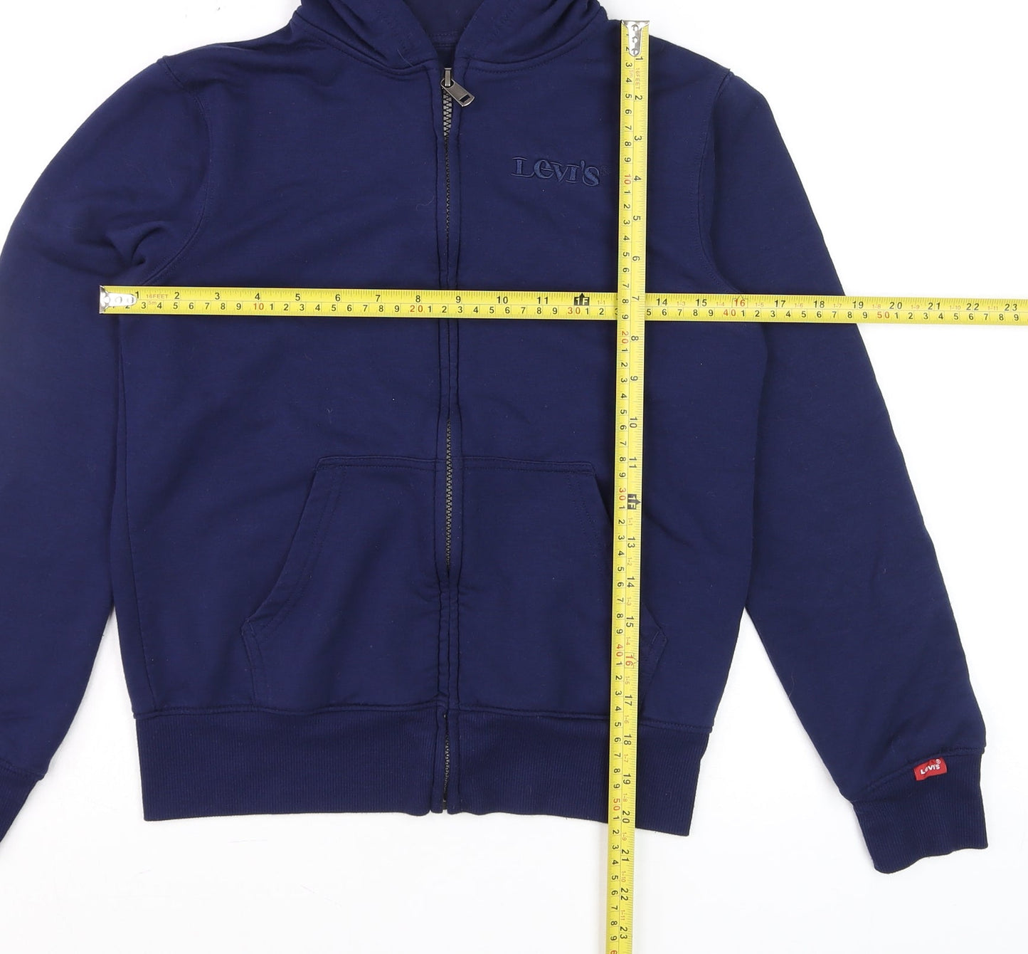 Boys UK Size 12 Years Levi's Blue Full Zip Hoodie