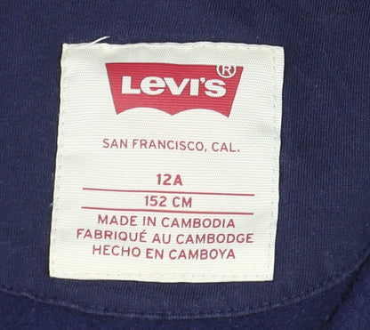 Boys UK Size 12 Years Levi's Blue Full Zip Hoodie