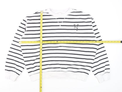 Womens UK Size S H&M White Pullover Sweatshirt