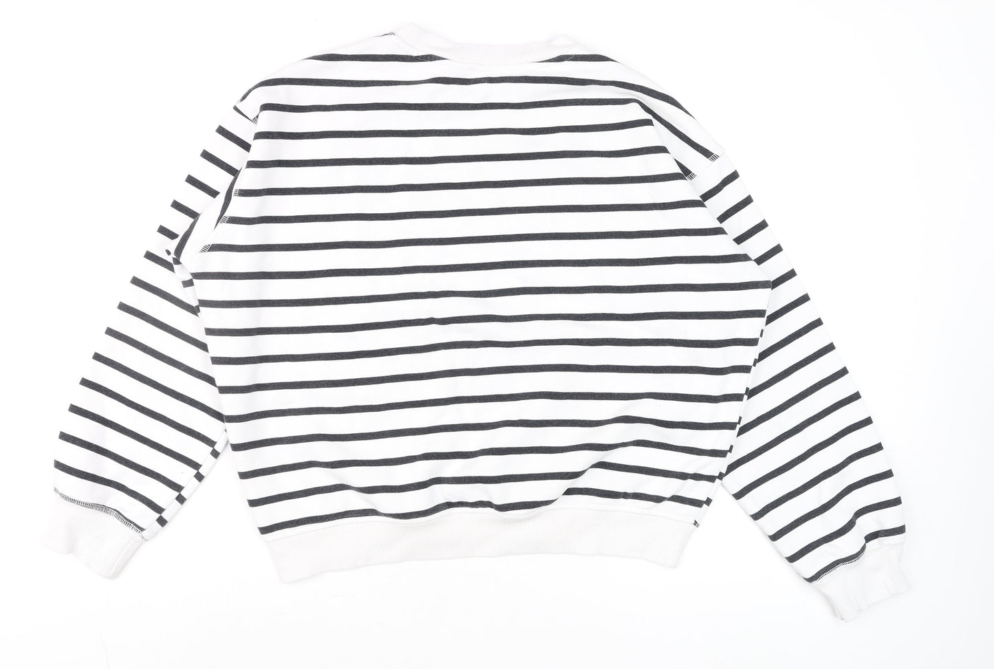 Womens UK Size S H&M White Pullover Sweatshirt