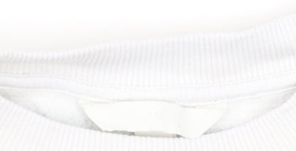 Womens UK Size S H&M White Pullover Sweatshirt