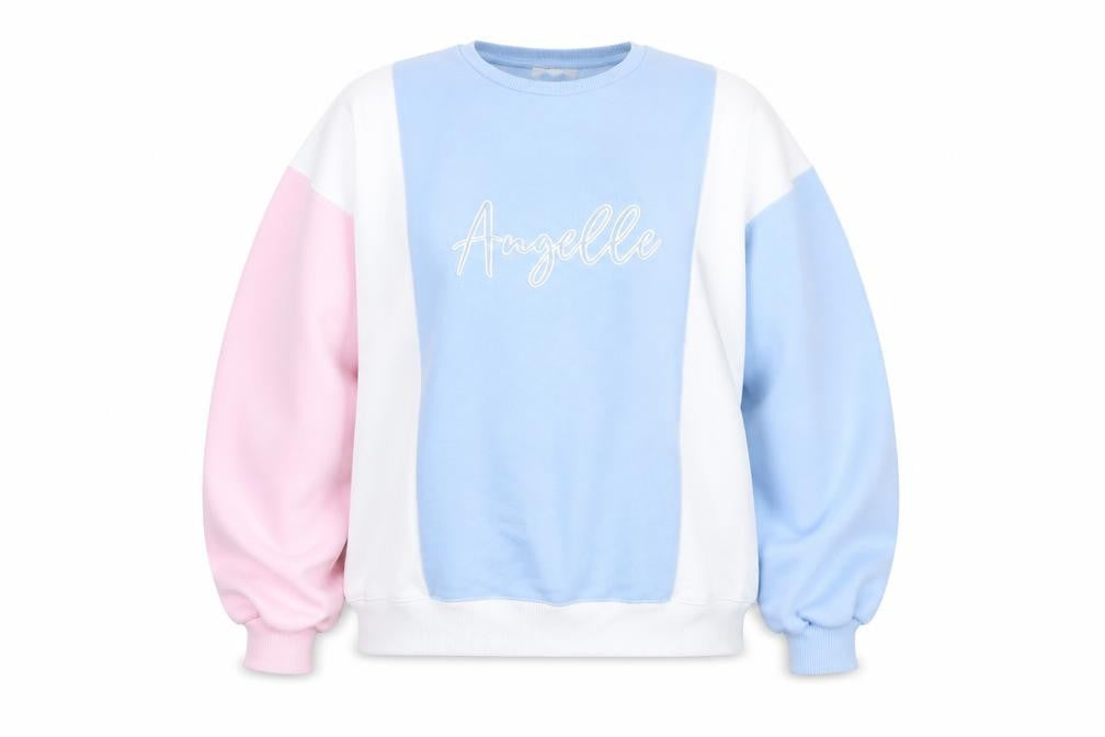 Womens UK Size L Angelle Multicoloured Pullover Sweatshirt