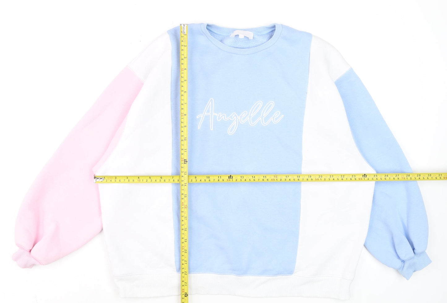 Womens UK Size L Angelle Multicoloured Pullover Sweatshirt