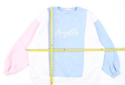 Womens UK Size L Angelle Multicoloured Pullover Sweatshirt