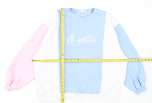 Womens UK Size L Angelle Multicoloured Pullover Sweatshirt