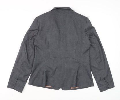 Womens UK Size 14 Oasis Regular Grey Blazer