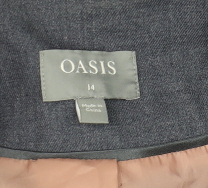 Womens UK Size 14 Oasis Regular Grey Blazer