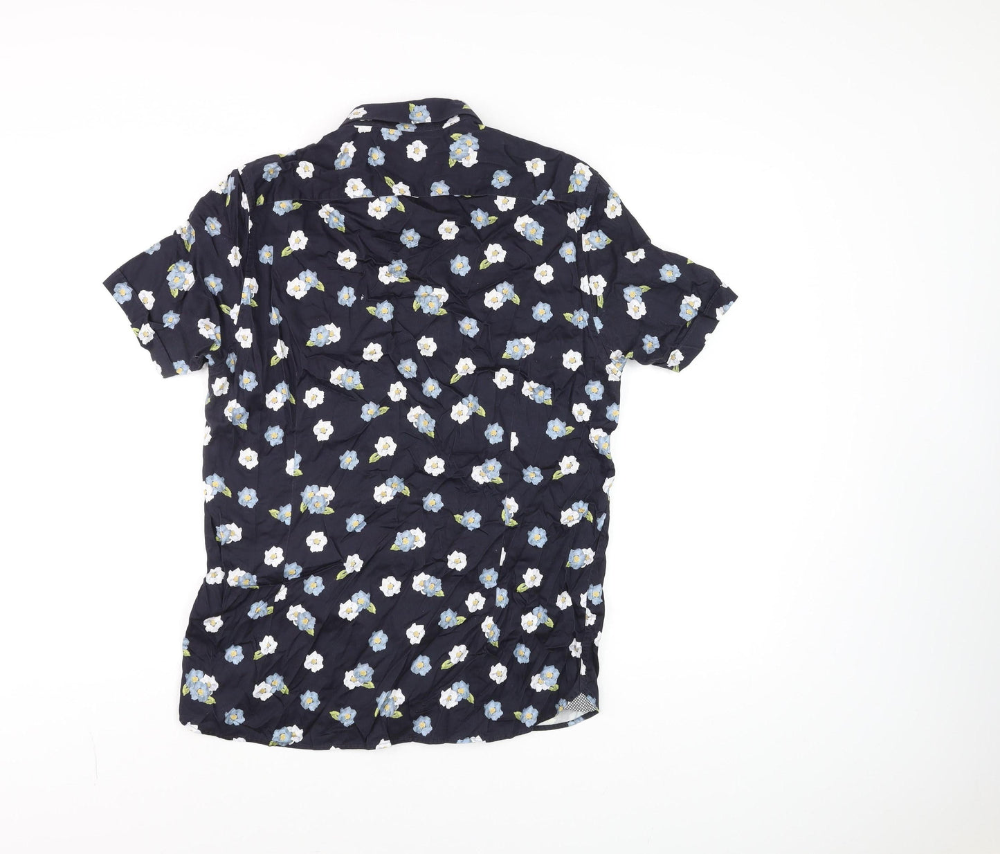 Womens UK Size 14 Ted Baker Blue Classic Button-Up