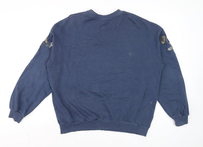 Womens UK Size 10 Topshop Blue Pullover Sweatshirt