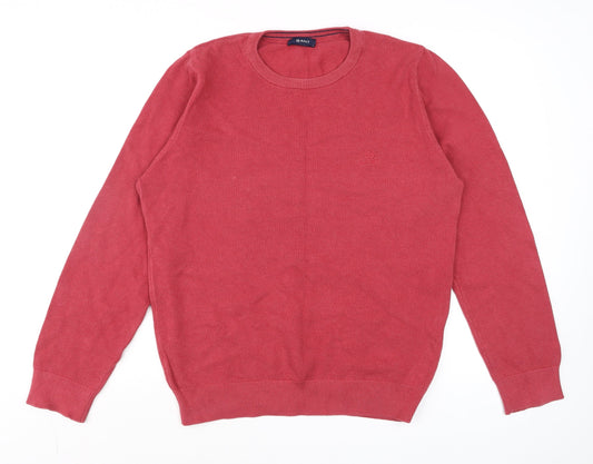 Mens UK Size L GANT Red Pullover Jumper