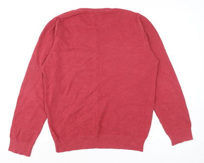 Mens UK Size L GANT Red Pullover Jumper