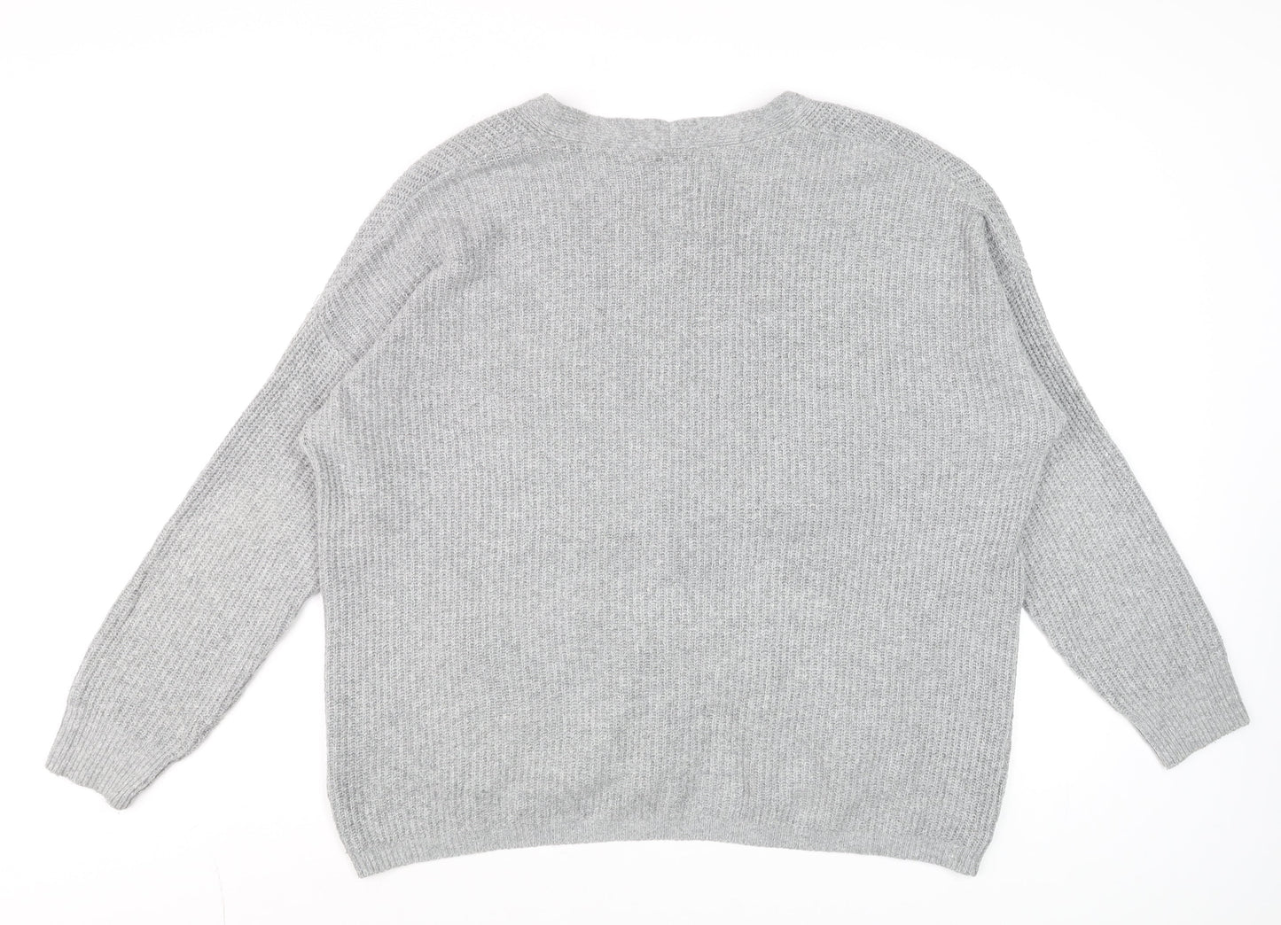 Mens UK Size M Hollister Grey Cardigan Jumper