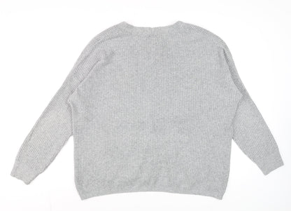 Mens UK Size M Hollister Grey Cardigan Jumper