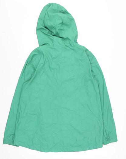 Womens UK Size 10 Dunnes Green Rain Coat