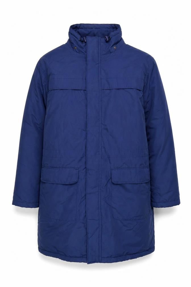 Mens UK Size M Cotton Traders Blue Parka Coat