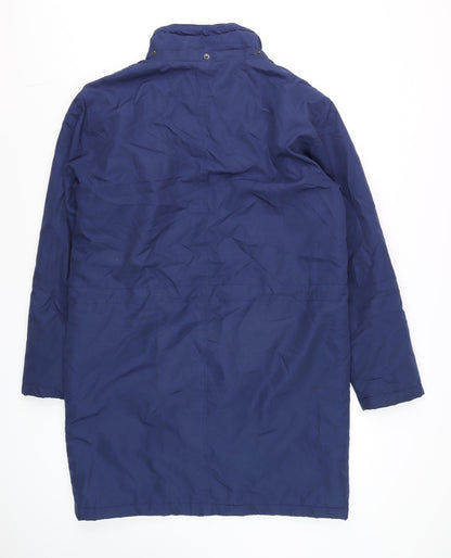 Mens UK Size M Cotton Traders Blue Parka Coat