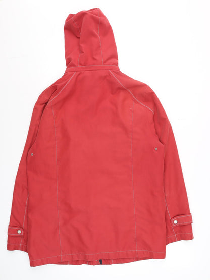 Womens UK Size 16 David Barry Red Rain Coat