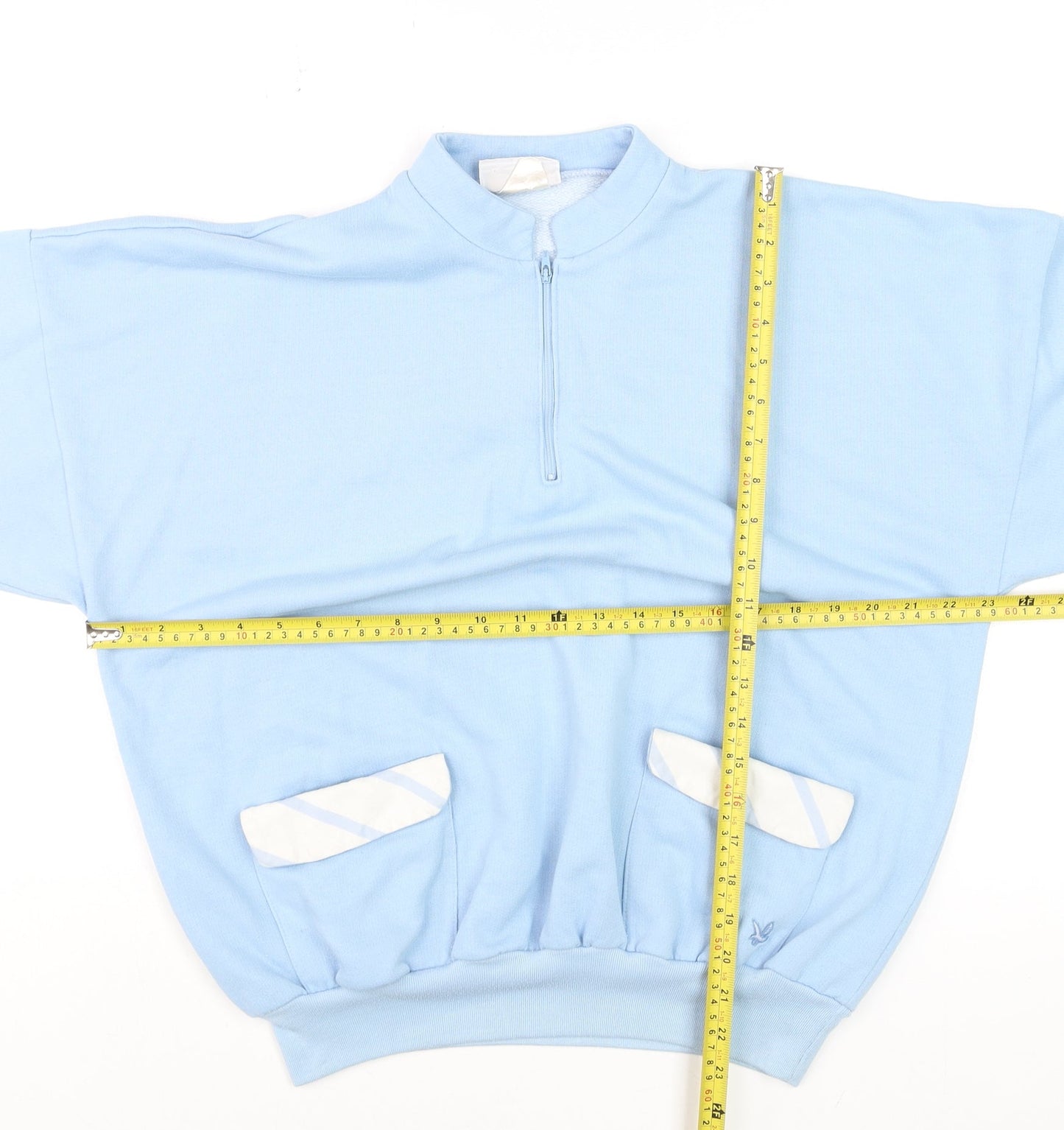 Womens UK Size M Lyle & Scott Blue Basic Button-Up