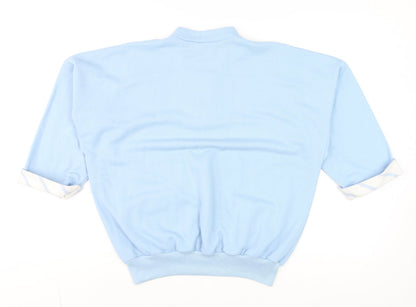 Womens UK Size M Lyle & Scott Blue Basic Button-Up