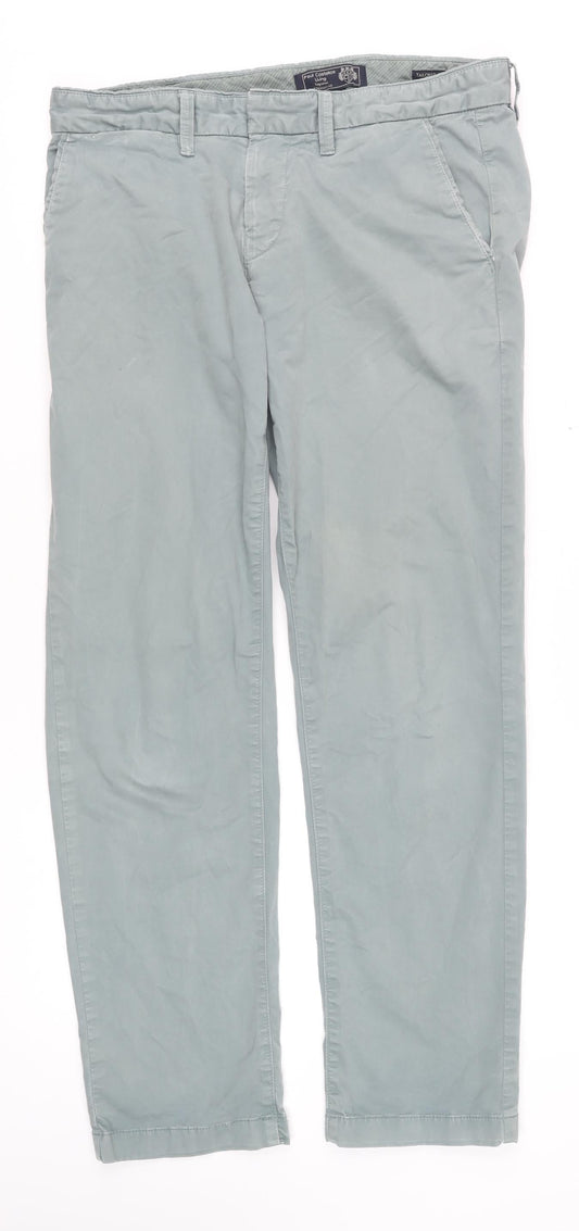 Mens UK Size M Paul Costelloe Living Slim Fit Chino Grey Trousers
