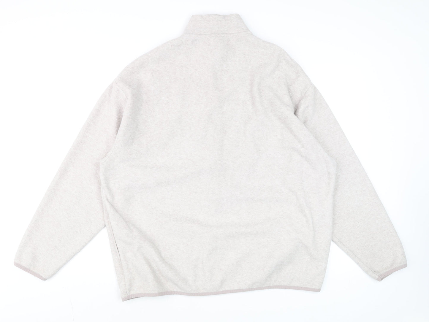 Mens UK Size L ASOS DESIGN Beige Full Zip Sweatshirt