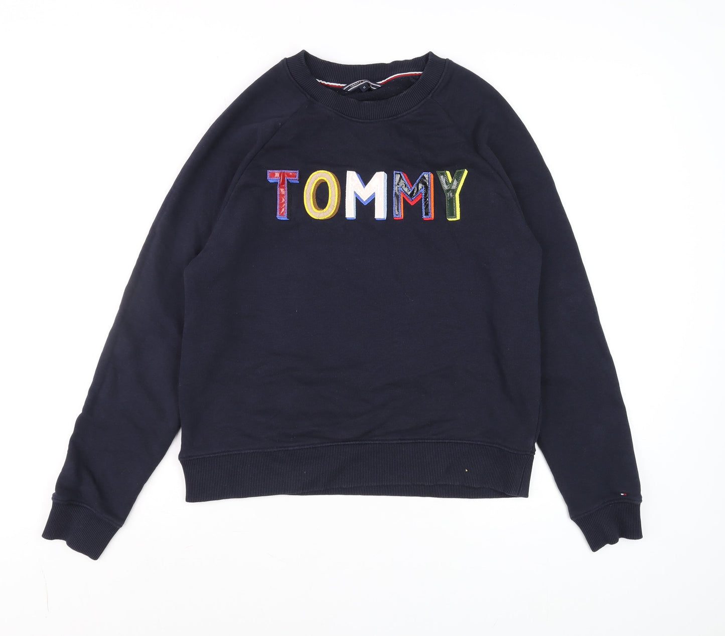 Mens UK Size M Tommy Hilfiger Blue Pullover Sweatshirt