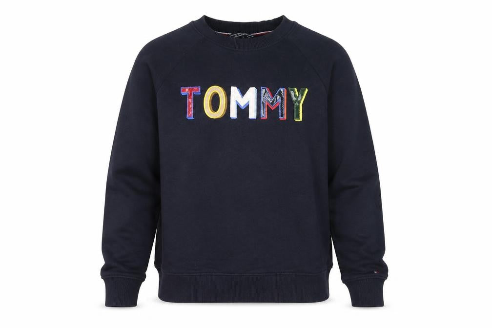 Mens UK Size M Tommy Hilfiger Blue Pullover Sweatshirt