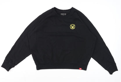 Mens UK Size XL Sportiqe Black Pullover Sweatshirt