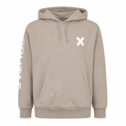 Mens UK Size XS COLLUSION Beige Pullover Hoodie