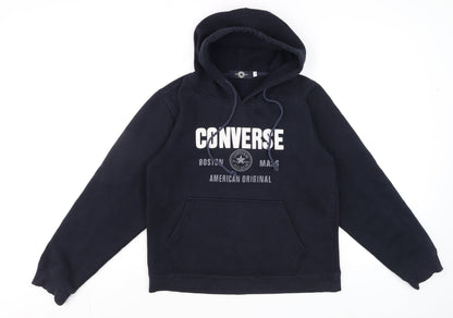 Mens UK Size S Converse Blue Pullover Hoodie