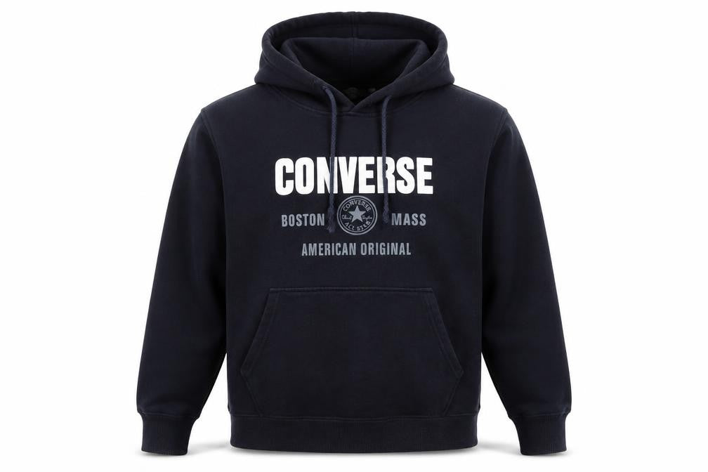 Mens UK Size S Converse Blue Pullover Hoodie