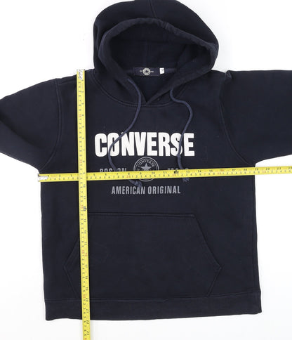 Mens UK Size S Converse Blue Pullover Hoodie