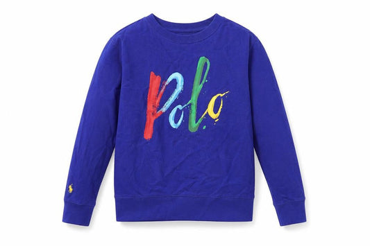 Boys UK Size 10-12 Years Ralph Lauren Blue Pullover T-Shirt