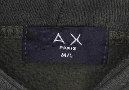Unisex Adults UK Size M AX Paris Green Pullover Hoodie