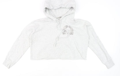 Womens UK Size M AllSaints Grey Pullover Hoodie