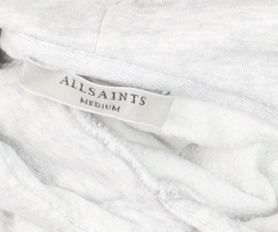 Womens UK Size M AllSaints Grey Pullover Hoodie