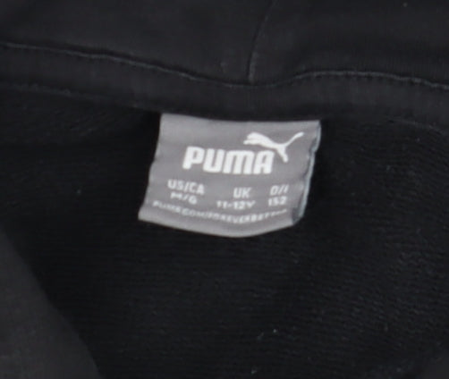 Boys UK Size 11-12 Years PUMA Black Pullover Hoodie