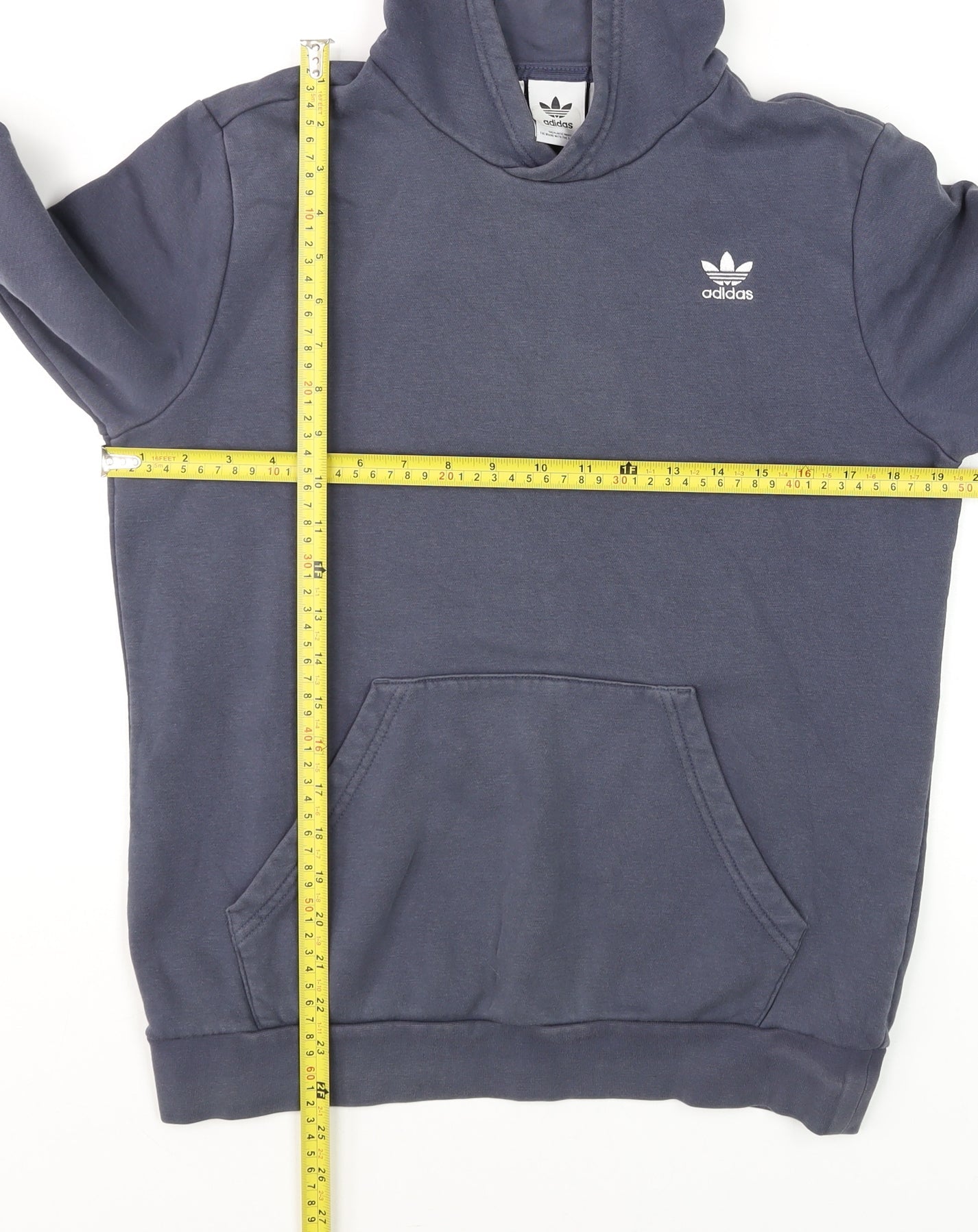 Boys UK Size 14-15 Years adidas Blue Pullover Hoodie