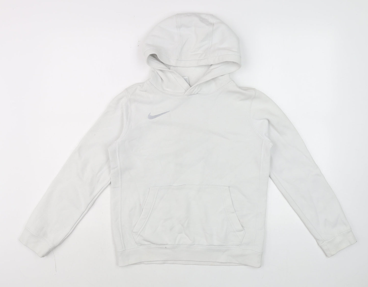 Teens UK Size M Nike White Pullover Hoodie