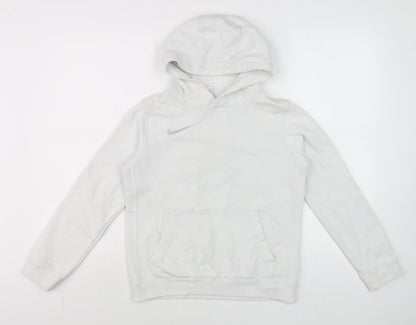 Teens UK Size M Nike White Pullover Hoodie