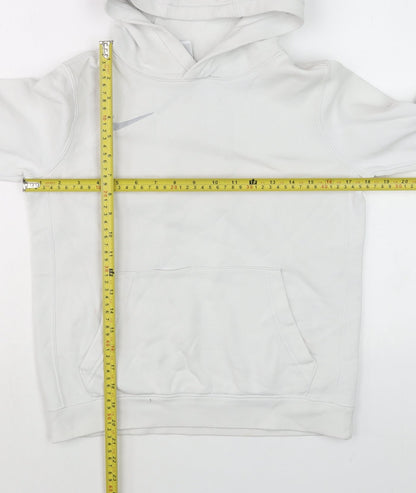 Teens UK Size M Nike White Pullover Hoodie
